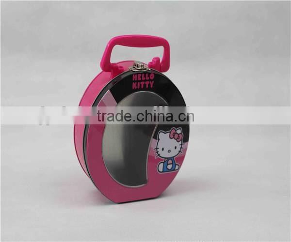 wholesale school bus shaped candy tin with handle