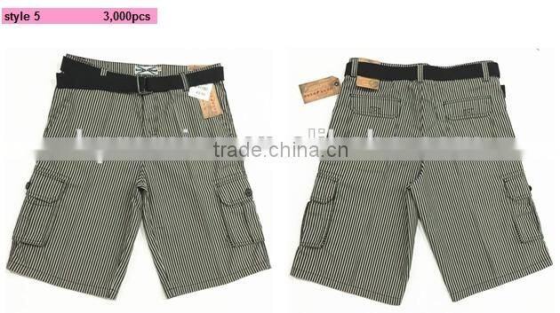 Men's belted cargo shorts