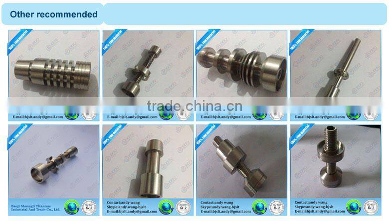 price for highly educated smoking accessories grade 2 domeless titanium nails gr2 female smoking titanium nail for smoking