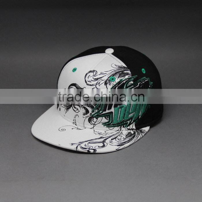 WHOLESALE PU LEATHER LOGO BRIM SNAPBACK HAT CUSTOM LOGO