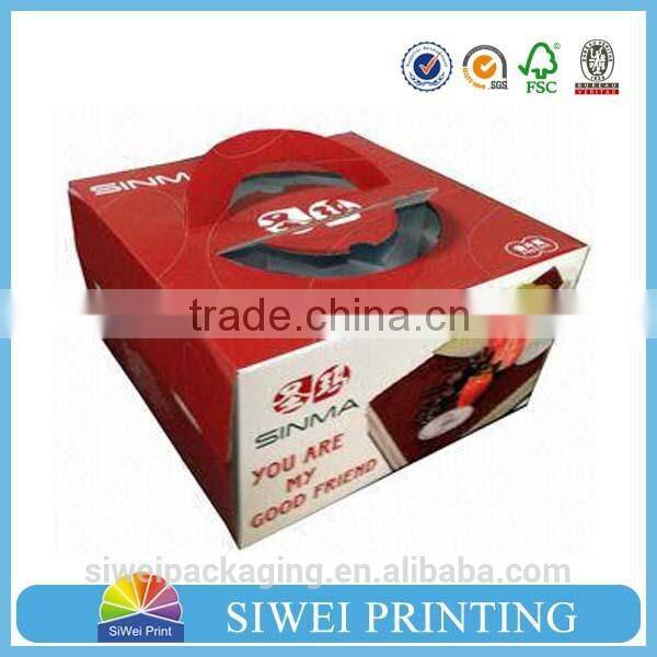 fashion decorative customize paper cake box