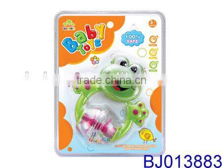 EN71 100% safe funny plastic animal baby rattle toy giraffe