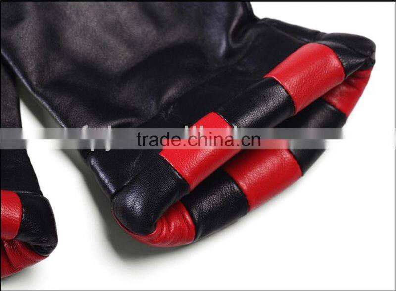 ladies warm fashion top goat leather dressing/dress gloves