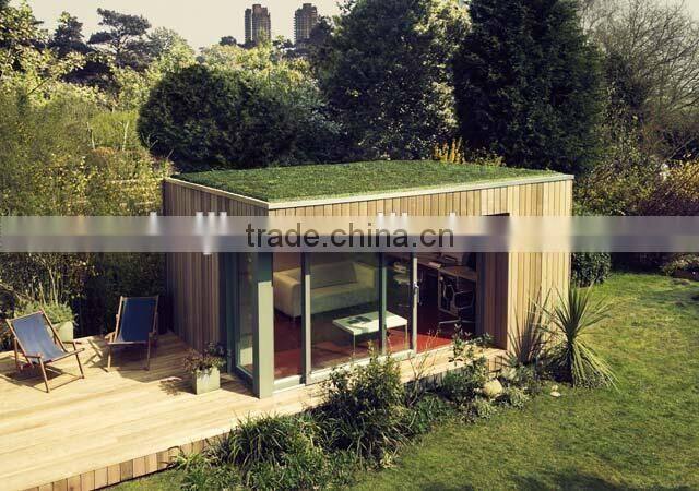 Prefab green garden house with eco-friendly materials