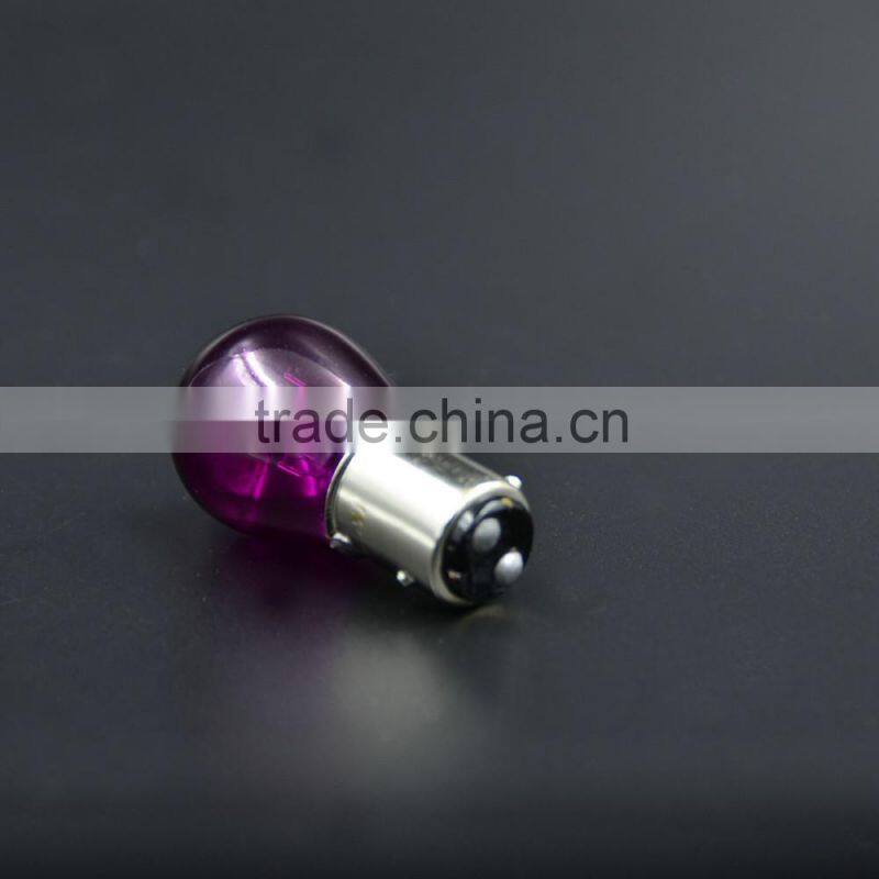 Car 21/5W 12V BA15D Purple Halogen bulb Indicator light Brake light Tail Light