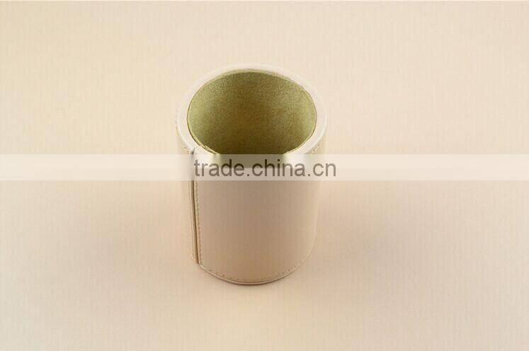 China OEM design genuine leather office storage box multipurpose office desk mat