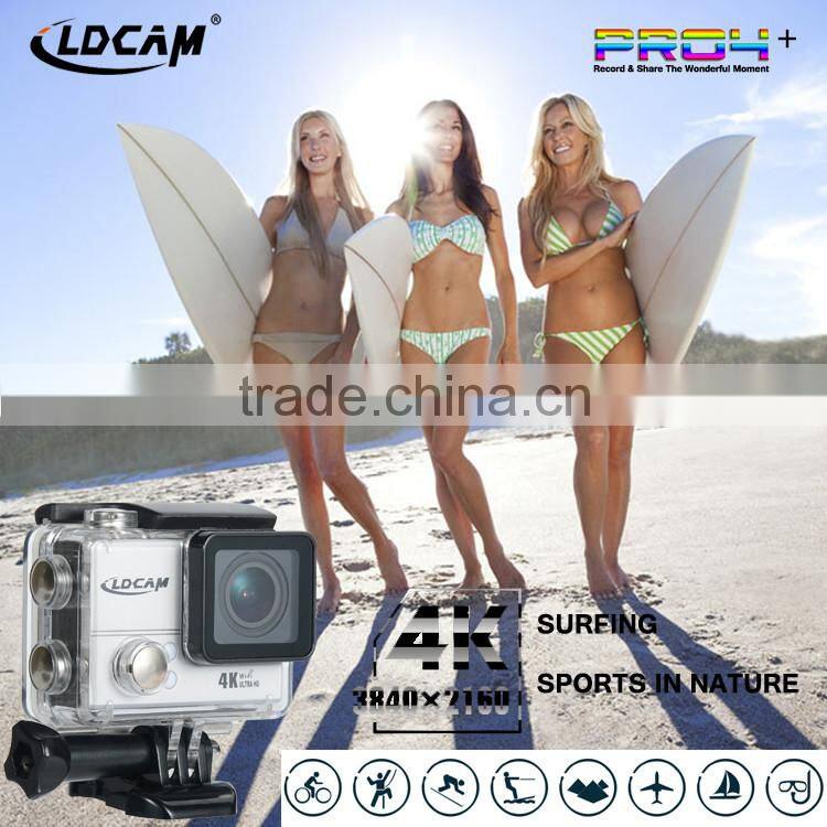Drop shipping LDCAM pro4+ WIFI 4k Ultra HD action camera 45m waterproof with waterproof case