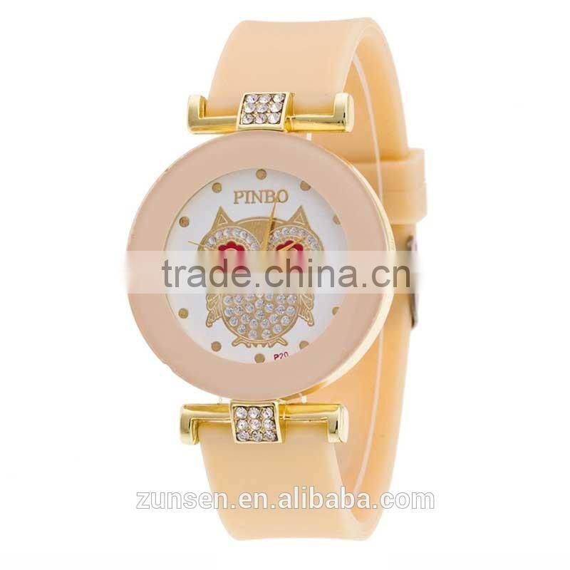 2016 New Brand Dress Casual Clock Female Relogio Watch Diamond Wristwatches Luxury Quartz Women Silicone Dress Watches