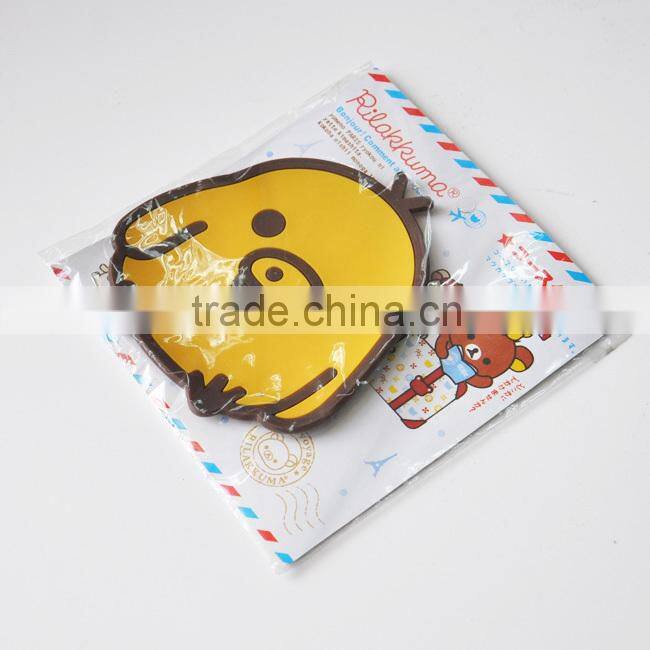 Novelty animal shape silicone wine glass coaster