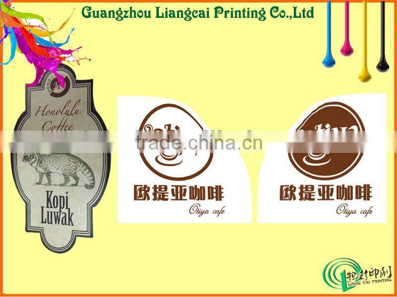 Excellent waterproof removable adhesive sticker adhesive textile stickers