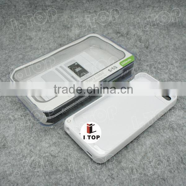 High Quality 2200mAh External Battery Case for iPhone 5 5S