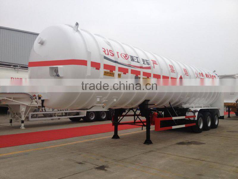 CIMC 3 axles Cryogenic liquid tank semi-trailer/fuel Tank Semi trailer