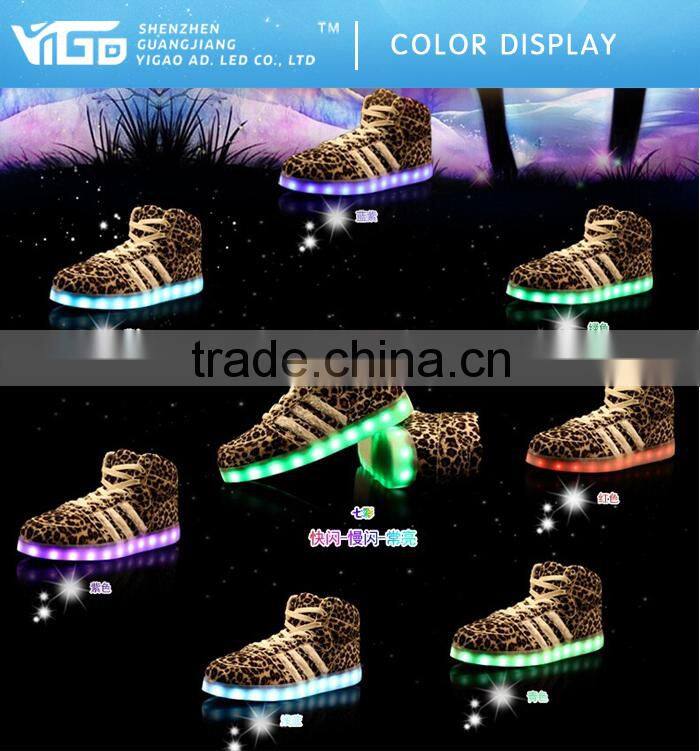 RGB wearable LED shoes strip lighting new for show