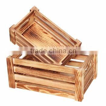 2016 Wholesale FSC new design China Saupplier Factory Direct Sale Wood Fruit Crate
