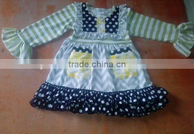 2016 new popular mustard pie remake girls boutique wholesale children's boutique clothing