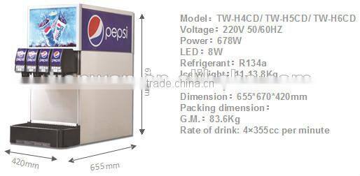 5-Valve Portion Control Soda beverage Dispenser