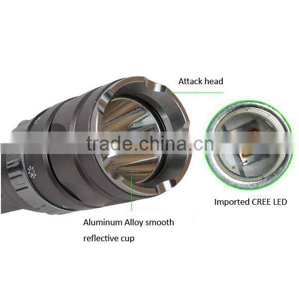 C89 Aluminum Alloy 500lumens high power Wateroroof Rechargeable Flashlight Diving Torch With 5 Lighting Modes