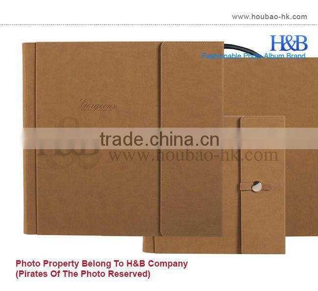 H&B new design 12*12,14*14 personalized leather photo albums