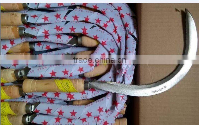 Sickle S34/ Garden and agriculture harvest steel grass farming sickle