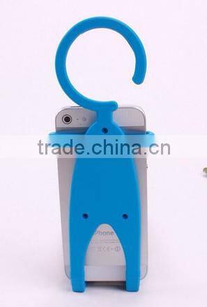 Phone Partner = flexible cell phone holder human hanger design