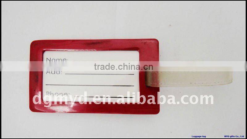 Beautiful and special 3D Soft pvc craft luggage tag