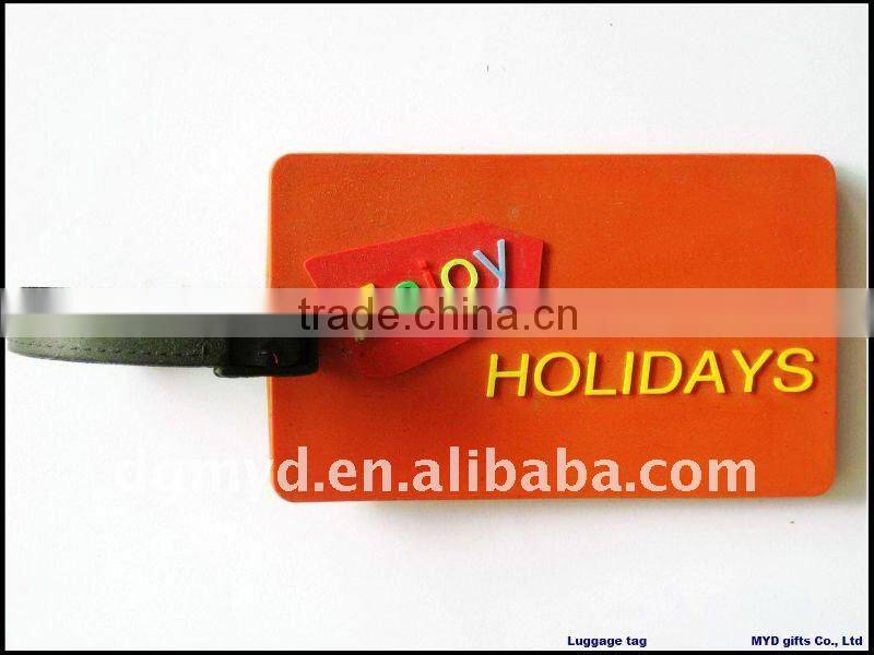 Beautiful and special 3D Soft pvc craft luggage tag