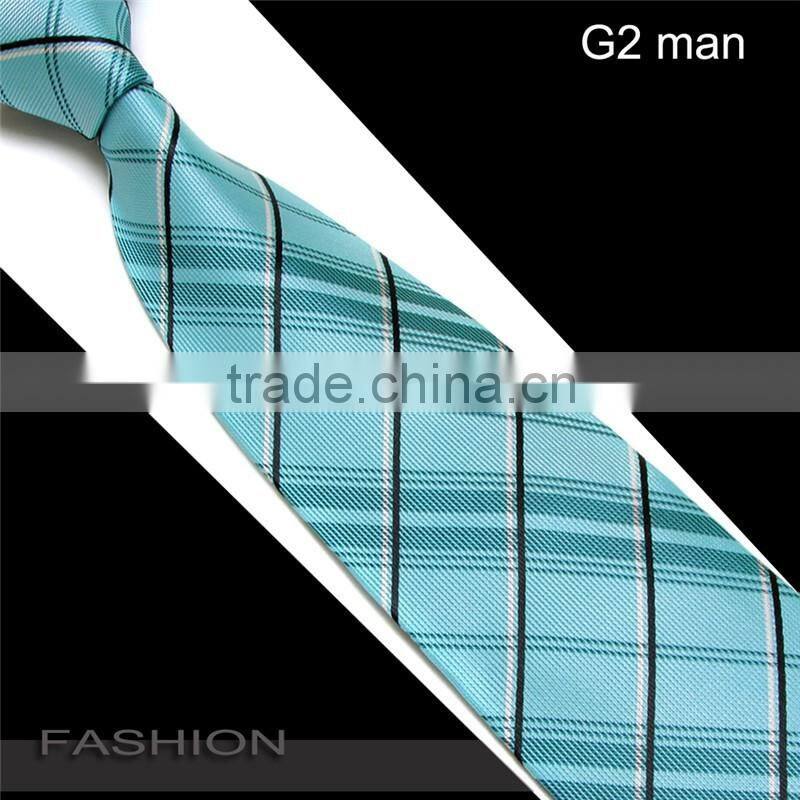 New Plaid Design 100% Microfiber Customized Uniform Ties