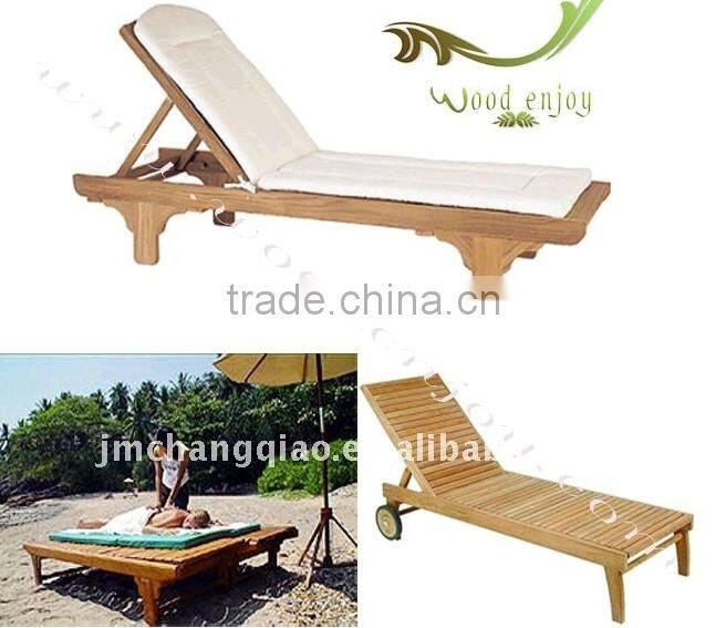 wooden lazy loung chair wooden sun chair relax chair wooden spa massage lazy chair