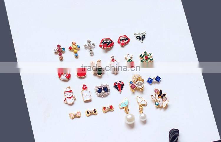 2016 Hot sale Modern design China supply nail art Jewelry, 3d christmas nail art designs