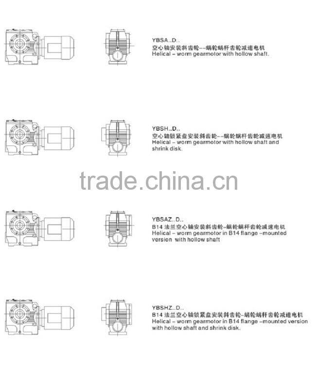 S series Helical Worm Gear Motor