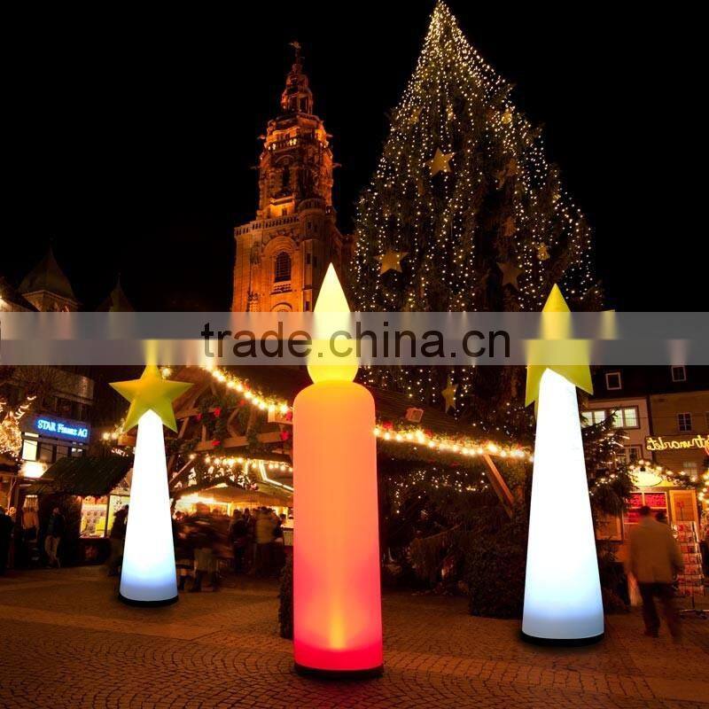 Hot sale color changing led inflatable pillar, inflatable led pillars for decoration