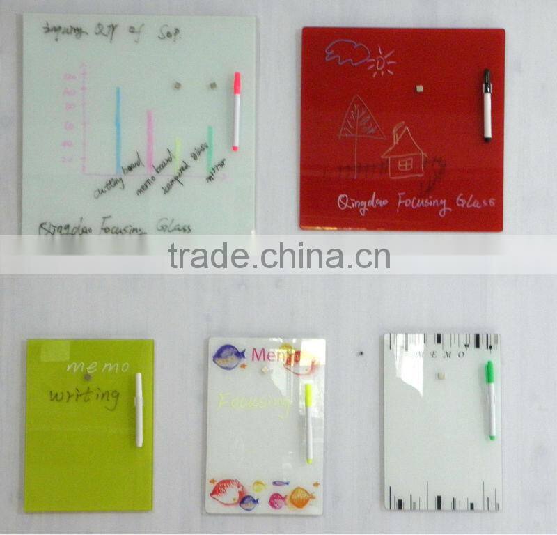 60x90cm mounting wall magnetic glass whiteboard