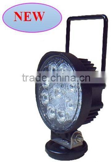 Hot Sell Highpower performance LED Work Light,for ATV SUV TRUCK JEEP Offroad Vehicle(SR-LW-27H,27W)Spot or Flood,Handle w Magnet