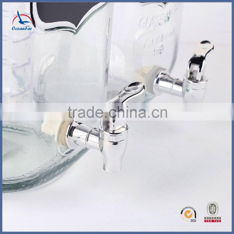 Eco-friendly Beverage Glass Jar High Quality Glass Dispenser Glass Jar with Tap