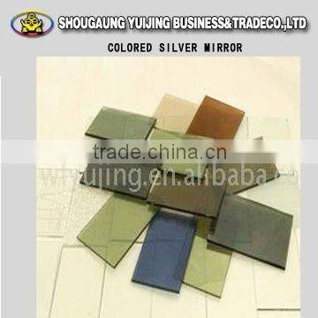 blue/bronze/tinted mirror, color mirror for home, hotel decoration