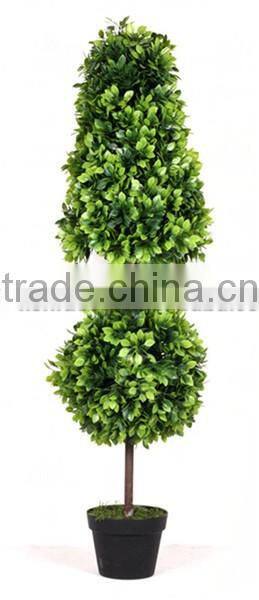36'' artificial single grass ball topiary