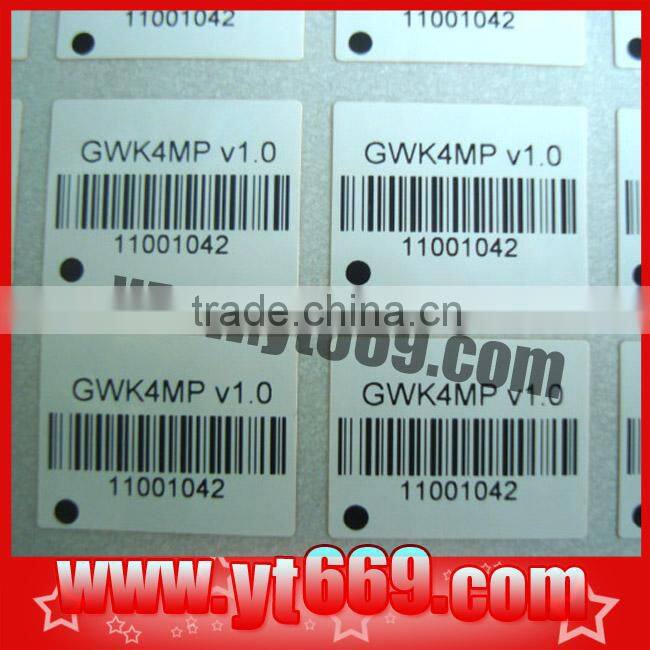 washable barcode label