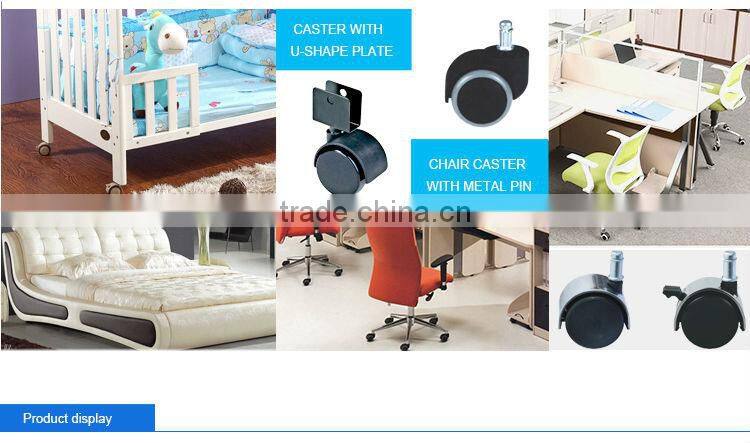 JKU50 Furniture Parts PU Cover Plastic Furniture Glides