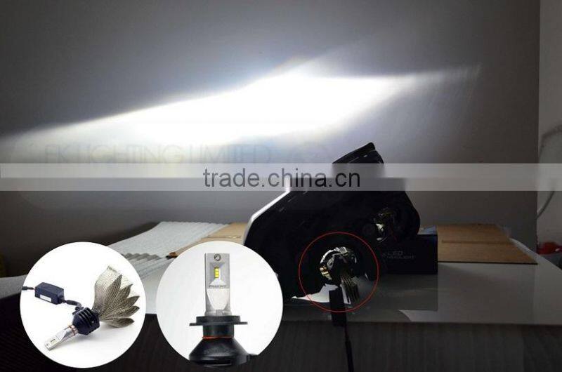 Smart System Copper Belt Fast Start Car H1 H7 H4 H11 9005 9007 H13 fanless Car Head Led Light