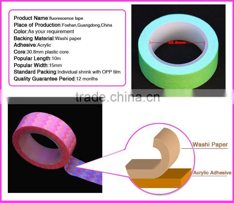 Hot sale custom neon color washi tape