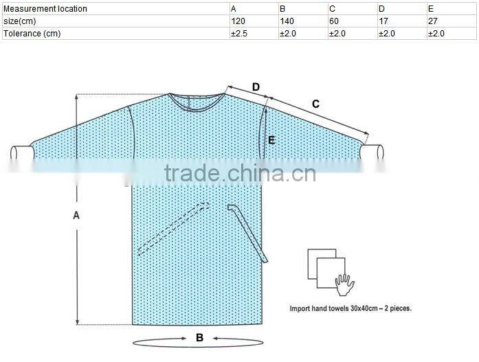 Disposable Non-woven Surgical Gown
