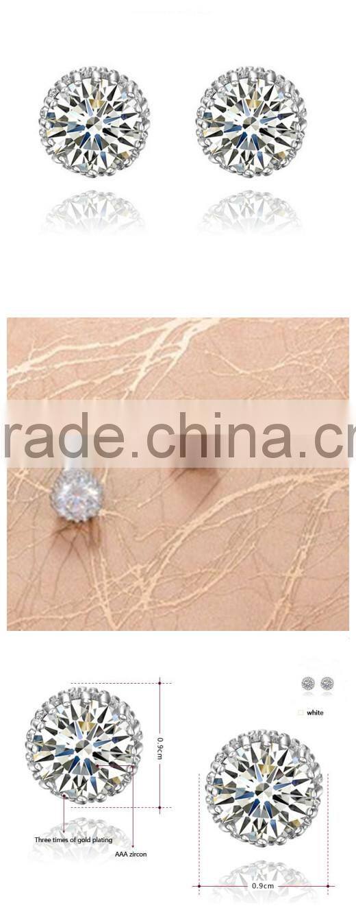 HYE43118 Hottest fashion simple diamond fancy stud earrings