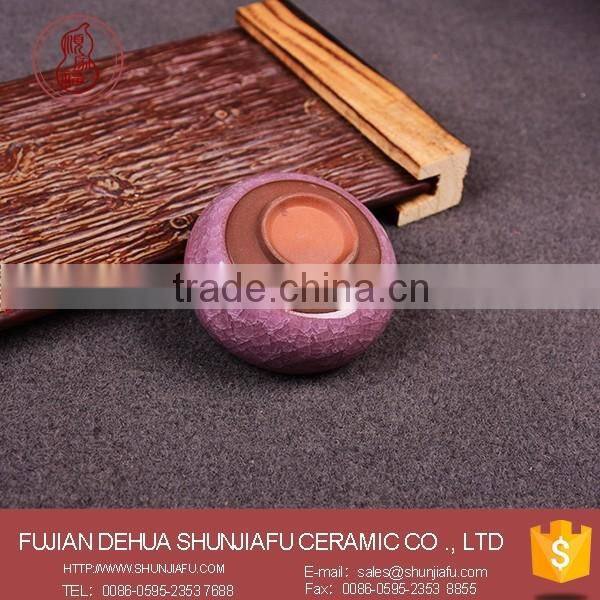 Purple Color Mini Portble Porcelian Travel Tea Cups Wholesale
