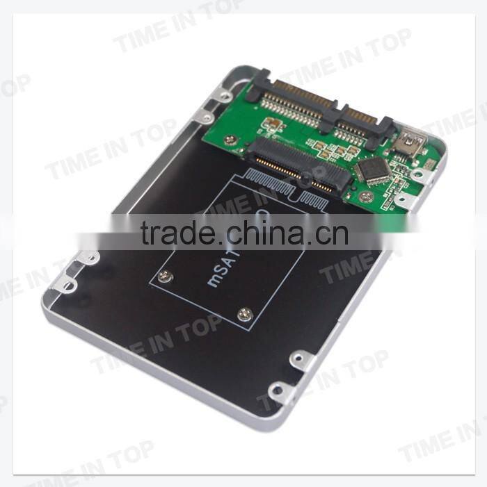 mSATA to 2.5inch HDD Enclosure with Mini USB Port