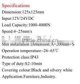 12V 24V 800mm 4000N 400KG Electric Linear Actuator/steper motor actuator