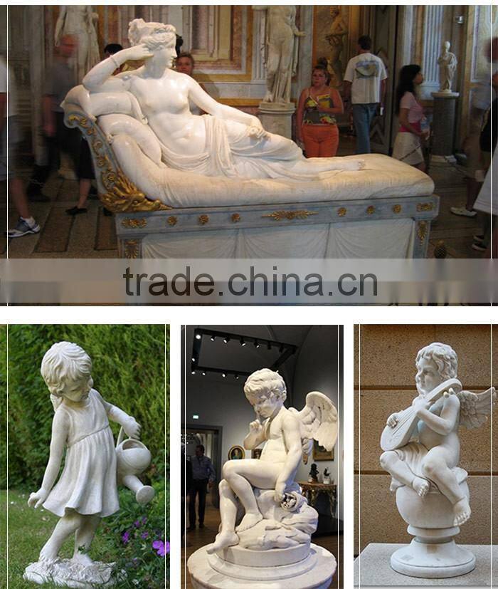 Axed Natural Marble Sitting Giant Buddha Statue