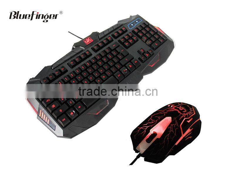 Custom Mac Keyboard and 2400DPI Adjustable USB backlit mouse