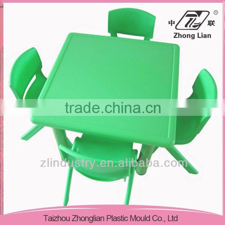 Children size plastic small colorful high quality dining table and chair
