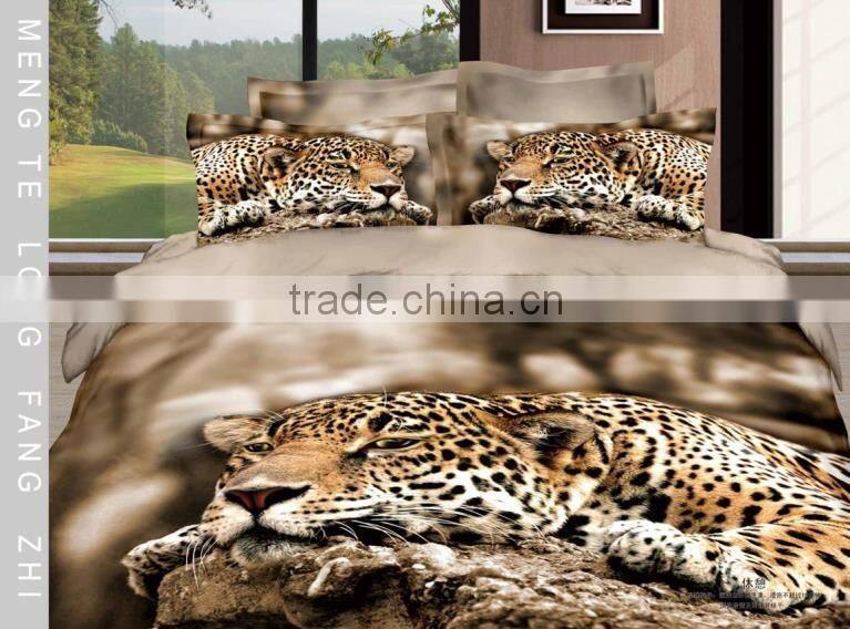 3D Animal Printed Duvet Cover, Quilt Cover Reversible Bedding Set All Uk Size