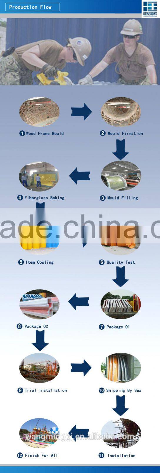 Plastic water slide tube for sale